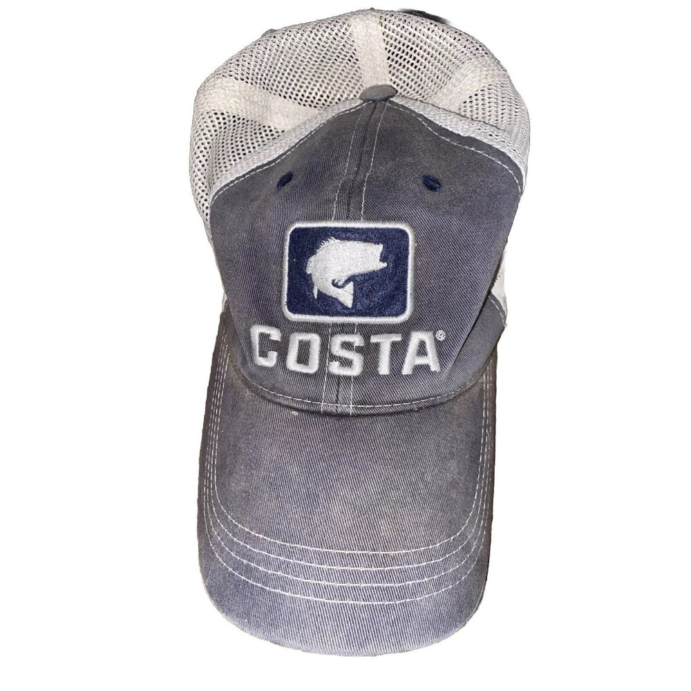 Costa Del Mar Unisex Patch Bass Multicolor Twill Cap Trucker Hat Adjustable